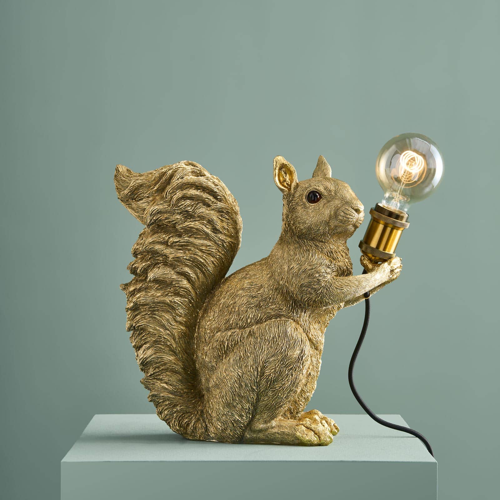 Table lamp Squirrel Eduard Eichhorn, gold