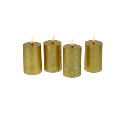 Kerzenleuchter Hirsch, gold, Aluminium, 62x31x42 cm