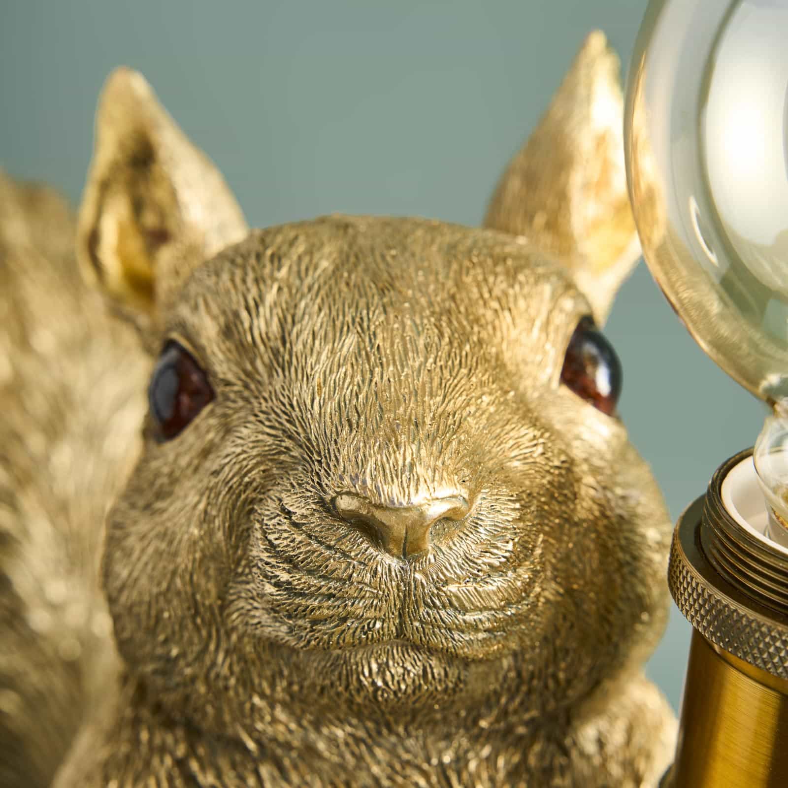 Table lamp Squirrel Eduard Eichhorn, gold