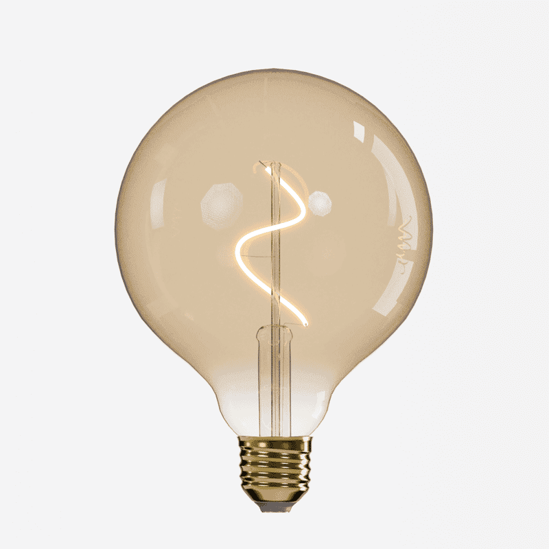 LED spiral filament bulb, vintage look, dimmable