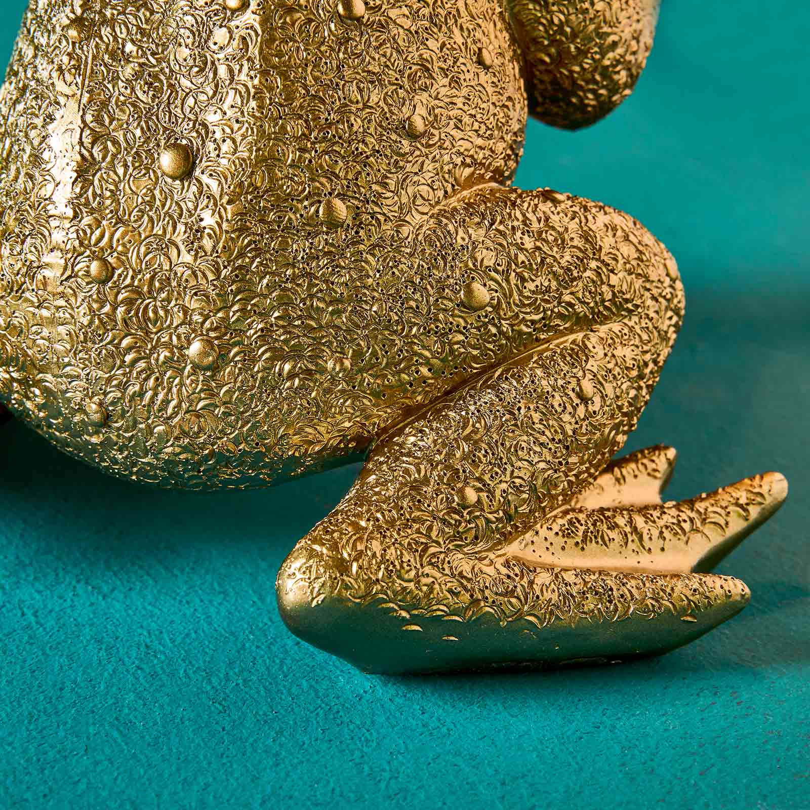 Polyresin, cm Frosch 16,5x16,5x18 Froggy, gold, Tischleuchte