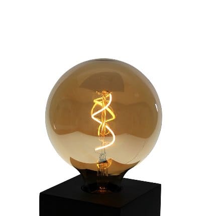 Lampadina LED a filamento a spirale, aspetto vintage, E27, 2,5 W, 220 V,  12,5 x 17 cm