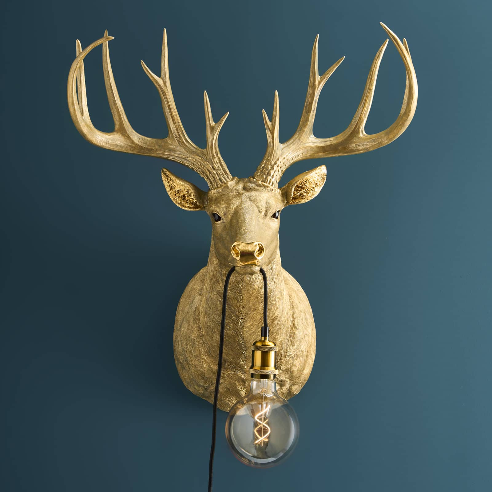 Wall Lamp Stag Harry, gold